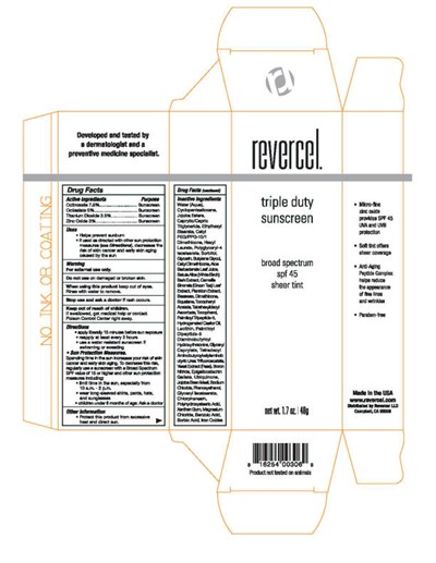 Image Of 1.7oz Revercel Triple Duty Sunscreen (Triple Duty Sunscreen 13 Sep)